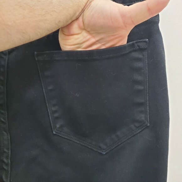 Not Your Daughters Jeans NYDJ Petite‎ Plus Jet Black Stretch Skinny Jeans 14P - Picture 8 of 9